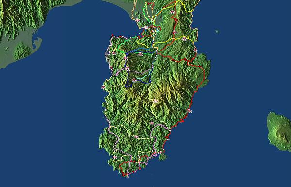 伊豆半島上空画像 - 画像をクリックすると拡大します
